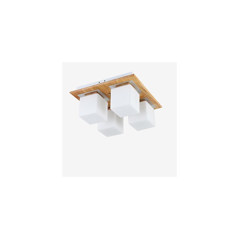 Flush Mount Mini Style Modern Contemporary Wood Bamboo