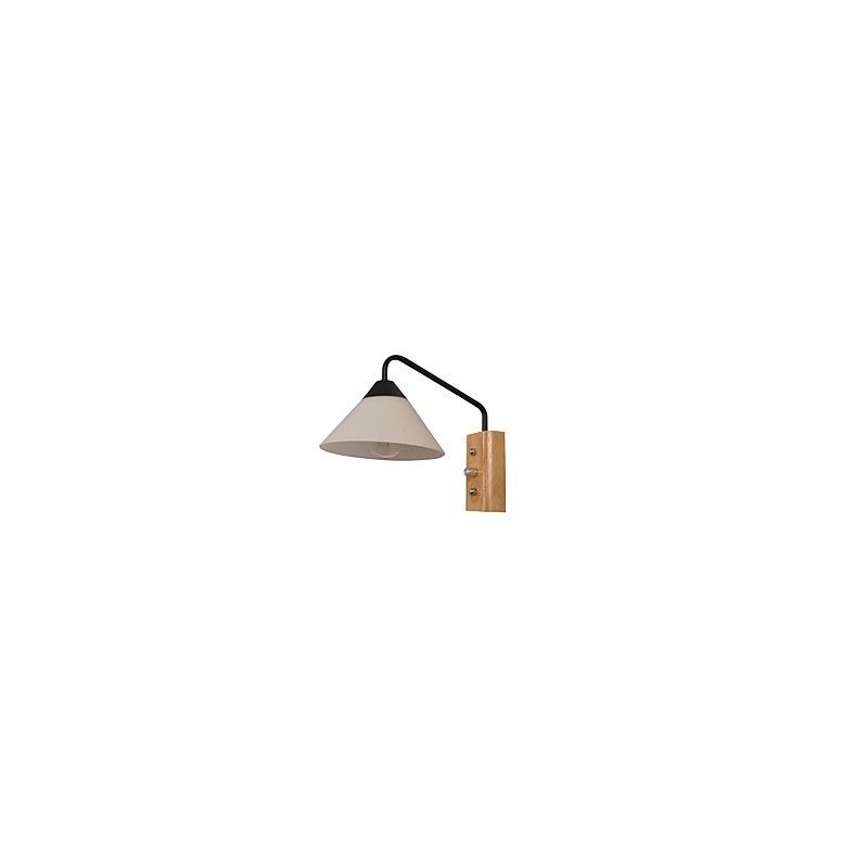 Simple Wall Lamp Bedside Desk Lamp With Glass Shade and Solid Wood for Bedroom Dresser Living Room Baby Room College Dorm Coffee Table Bookcas