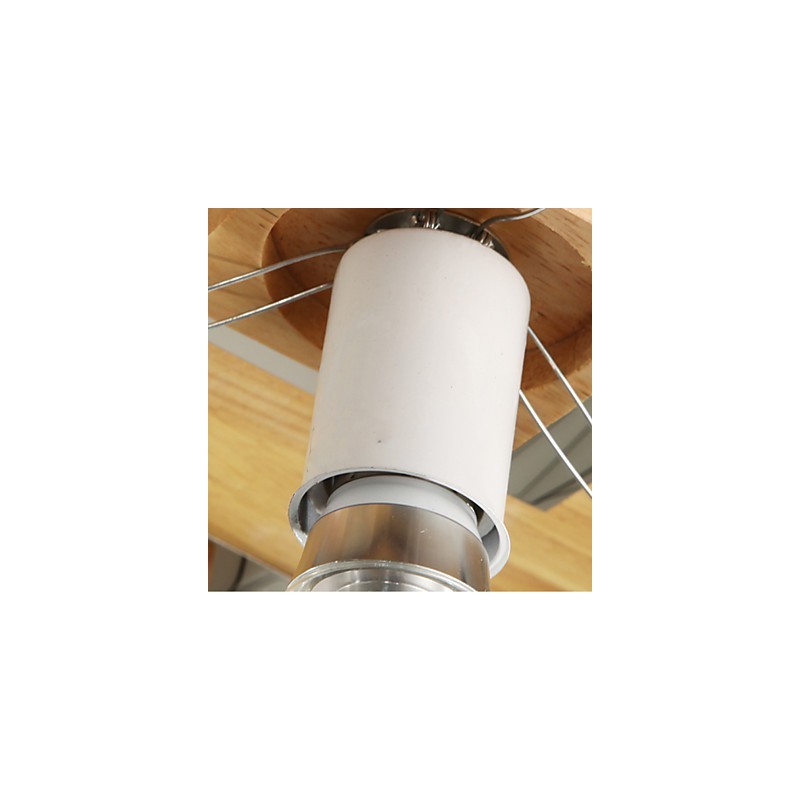 Flush Mount Mini Style Modern Contemporary Wood Bamboo
