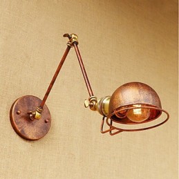 Vintage Country Painting Feature for Mini Style Swing Arm Eye Protection Ambient Light Swing Arm LightsWall