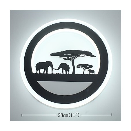 Acrylic Round Bedroom Bedside Wall Lamp Originality Modern Corridor Lamp Entrance Lamp