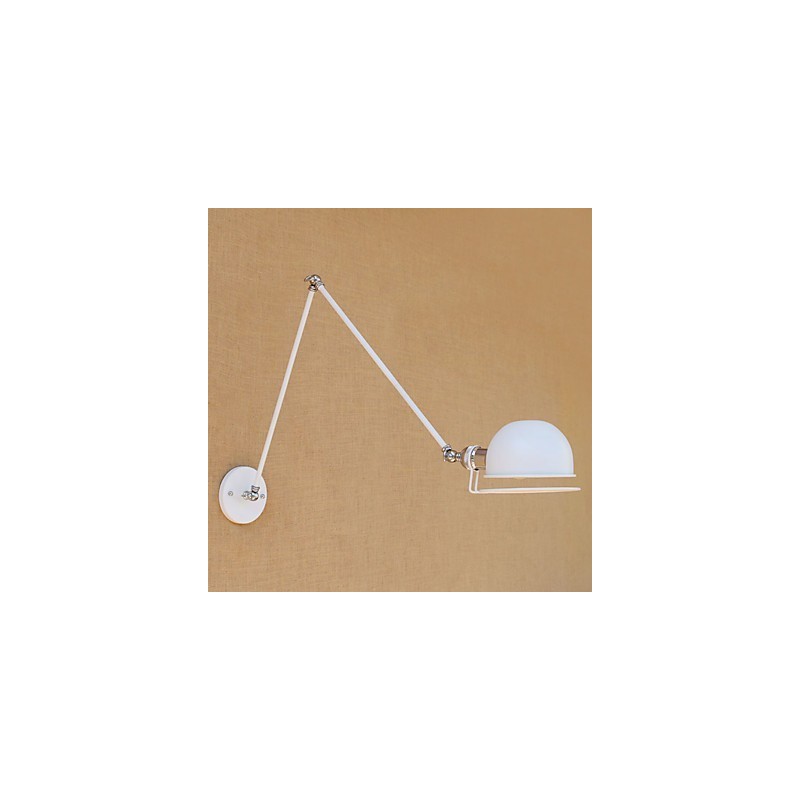 Simple Vintage Country Painting Feature for Mini Style Swing Arm Eye Protection Ambient Light Wall Sconces