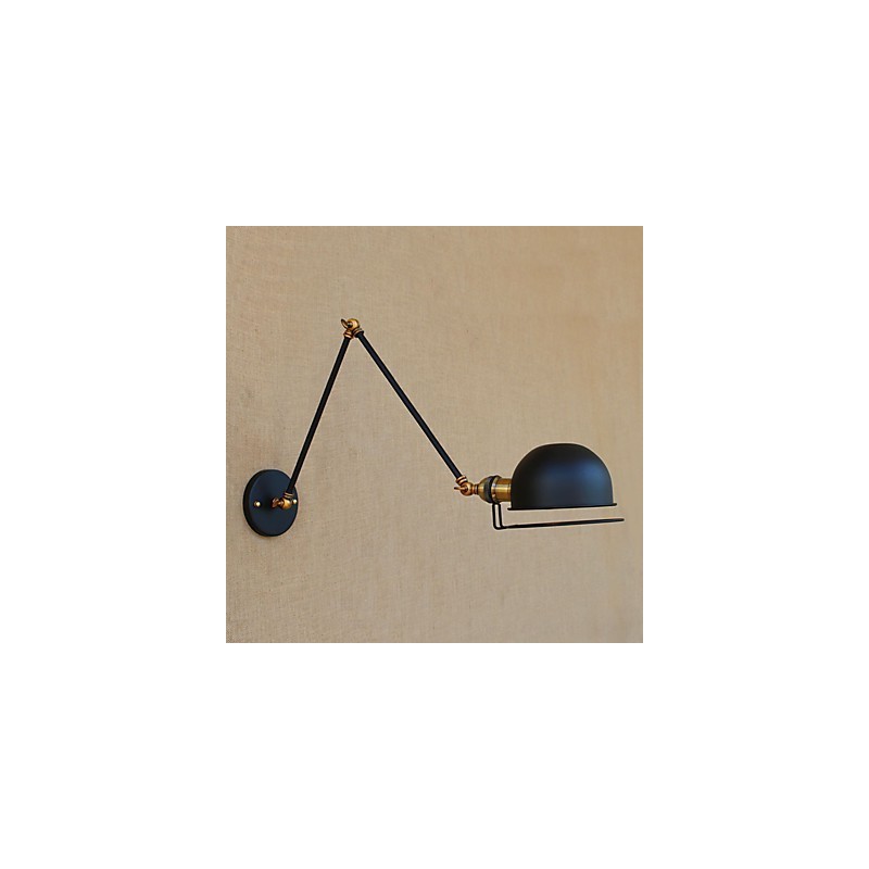 Simple Vintage Country Painting Feature for Mini Style Swing Arm Eye Protection Ambient Light Wall Sconces