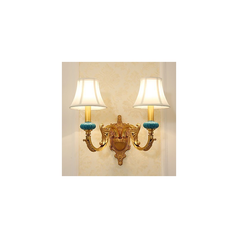 Simple Country Traditional Classic Brass Feature for Mini Style Uplight Wall Sconces Wall Light