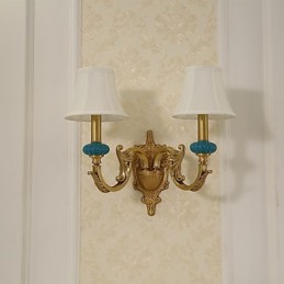 Simple Country Traditional Classic Brass Feature for Mini Style Uplight Wall Sconces Wall Light