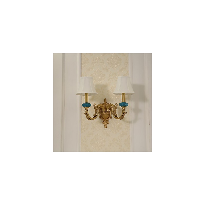 Simple Country Traditional Classic Brass Feature for Mini Style Uplight Wall Sconces Wall Light