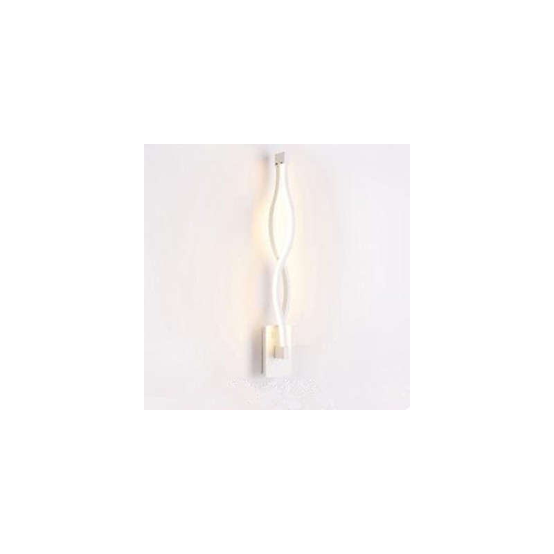 Modern Simple l Creative Bedroom Corridor Living Room TV Background Aluminum Wave Wall Lamp Mirror Headlights