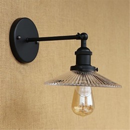 Country Retro Painting Feature for Mini Style Eye Protection Ambient Light Wall Sconces