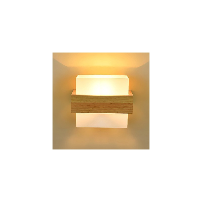 Novelty Country Feature for Mini Style Eye Protection Ambient Light Sconces Bedside Night Light Creative Balcony Wall Lamp