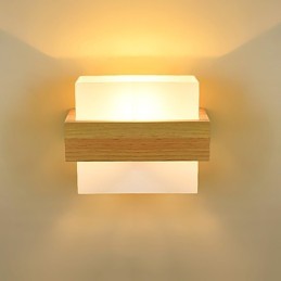 Novelty Country Feature for Mini Style Eye Protection Ambient Light Sconces Bedside Night Light Creative Balcony Wall Lamp