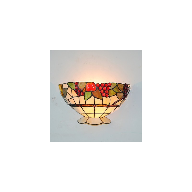 Retro Country Wall Lights Glass Shade Living Room Bedroom Restaurant Cafe Bar Wall Sconces
