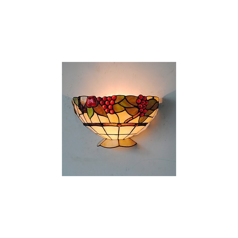 Retro Country Wall Lights Glass Shade Living Room Bedroom Restaurant Cafe Bar Wall Sconces