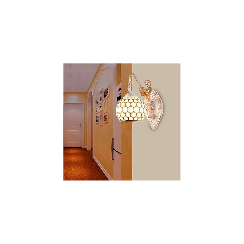 Simple European Style Wall Lamp Retro Pastoral Bedroom Bedside Balcony Stairs Hallway Mirror Lamp