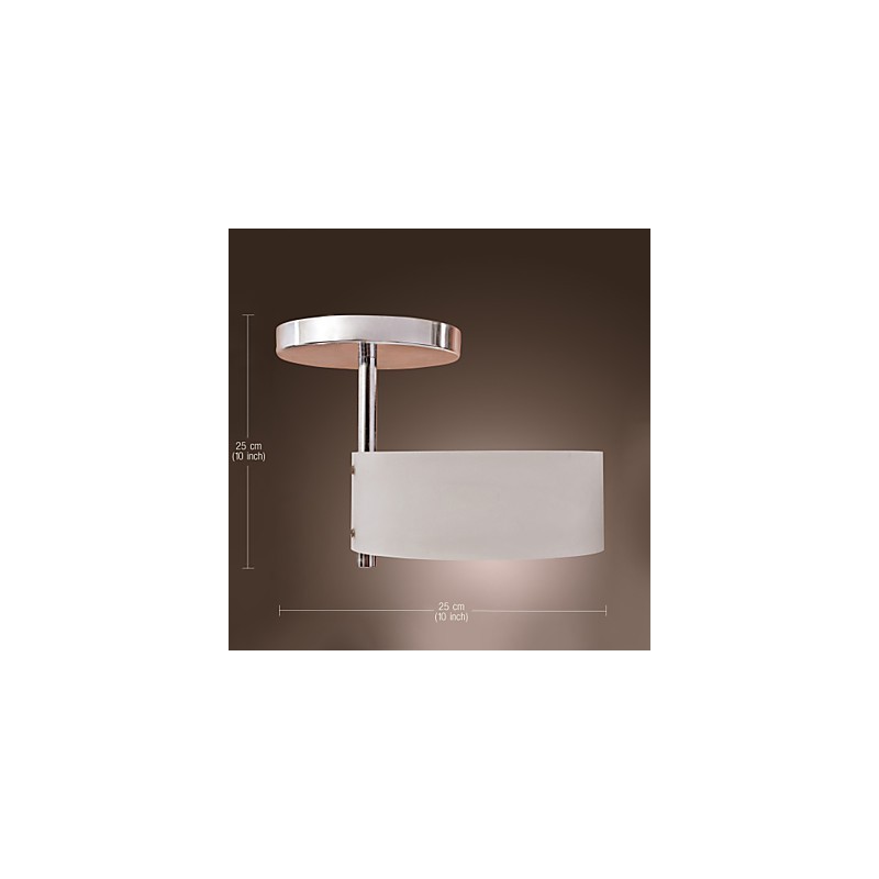 Modern Contemporary Mini Style Chrome Metal Chandelier Flush Mount Garage