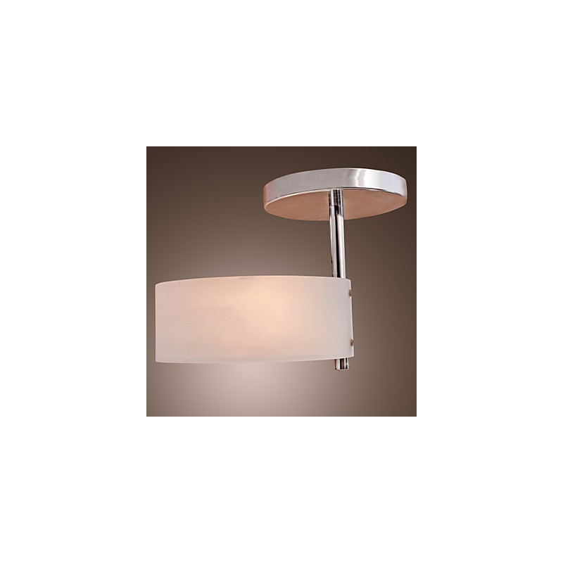 Modern Contemporary Mini Style Chrome Metal Chandelier Flush Mount Garage