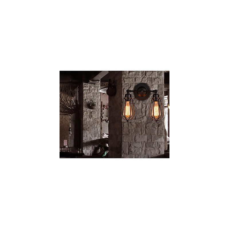 Retro Grapefruit American Village Iron Antique Restaurant Corridor Aisle Wall Lamp Wall Light