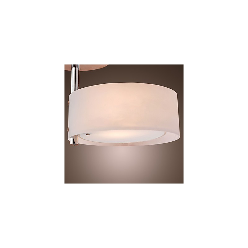 Modern Contemporary Mini Style Chrome Metal Chandelier Flush Mount Garage