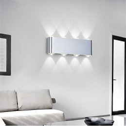 Modern Light Aluminum Flush Mount Wall Lamp Integrated