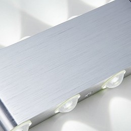 Modern Light Aluminum Flush Mount Wall Lamp Integrated