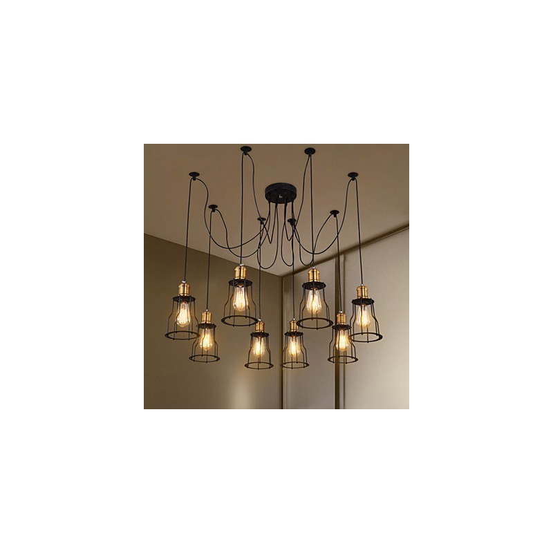 Country Designers Painting Metal Chandelier