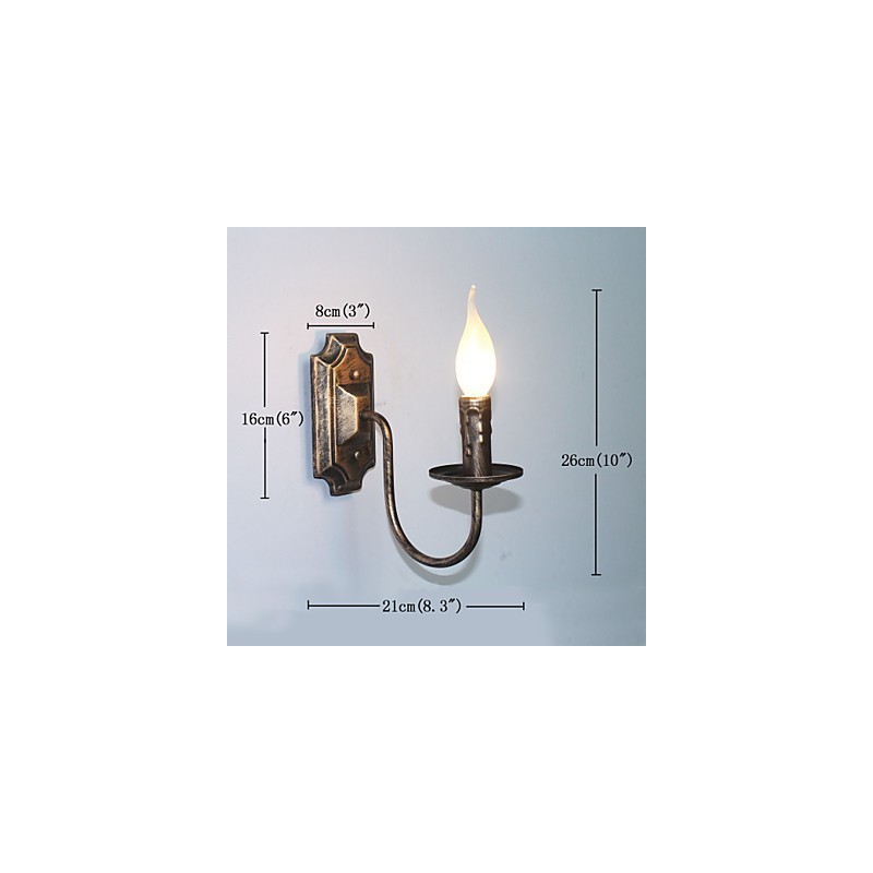 Antique Wall Lamp Candle Shape Simple Corridor Balcony Lamp Wall Lamp