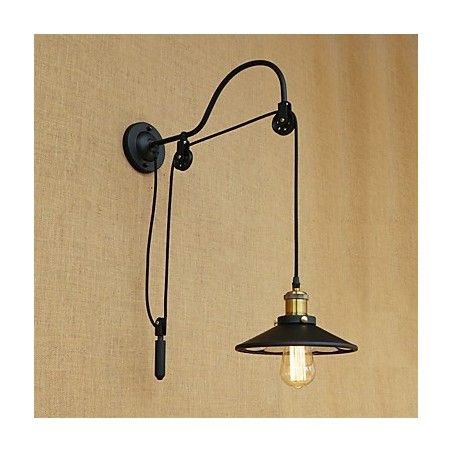 Country Retro Painting Feature for Adjustable lift Ambient Light Wall Sconces Wall Light