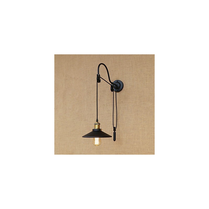 Country Retro Painting Feature for Adjustable lift Ambient Light Wall Sconces Wall Light