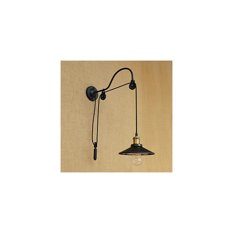 Country Retro Painting Feature for Adjustable lift Ambient Light Wall Sconces Wall Light