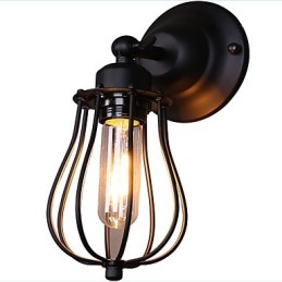 Traditional Classic Rustic Lodge Country Painting Feature for Swing Arm Ambient Light Wall Sconces Wall Light