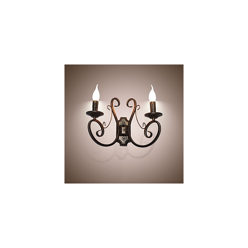 New Retro Attic American Style Retro Wall Lamp Bedroom Lamp Wall Lamp Candle Lamp