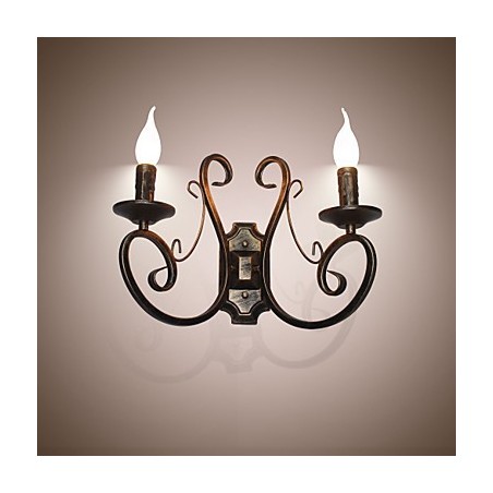 New Retro Attic American Style Retro Wall Lamp Bedroom Lamp Wall Lamp Candle Lamp