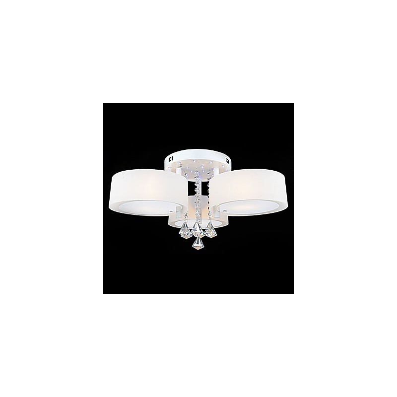 Modern Contemporary Crystal Painting Metal Flush Mount