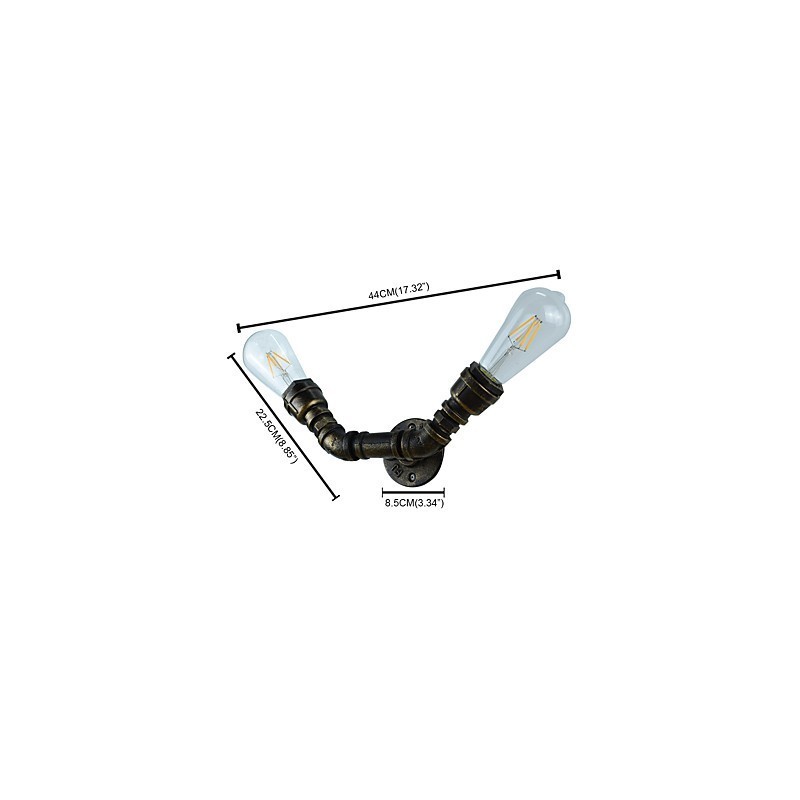 Rustic Lodge Traditional Classic Antique Brass Feature for Ambient Light Wall Sconces Wall Light