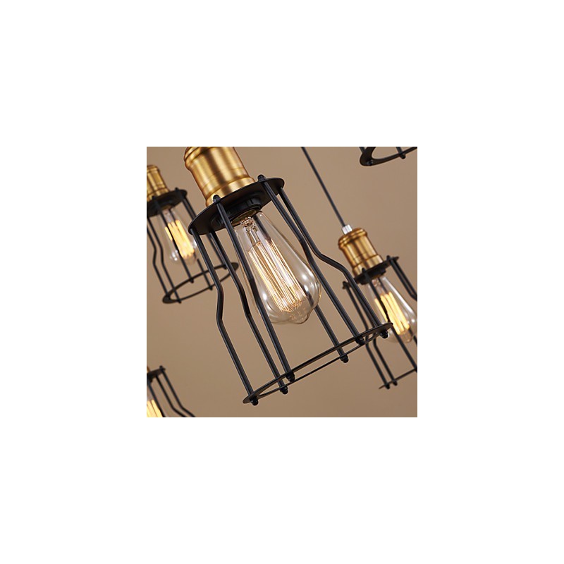 Country Designers Painting Metal Chandelier