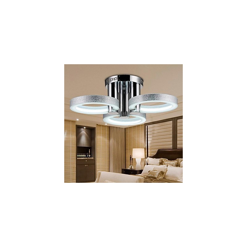 Chandelier Modern Silver 3 Lights