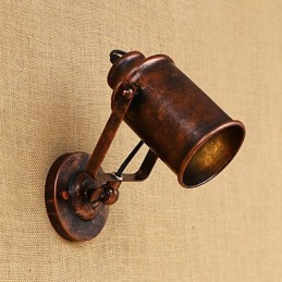 Painted Steel Wall Lamp Dumb Black American Coffee Decoration Retro Wall Light Lightsaber Lamp On Wall