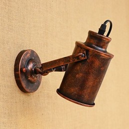 Painted Steel Wall Lamp Dumb Black American Coffee Decoration Retro Wall Light Lightsaber Lamp On Wall