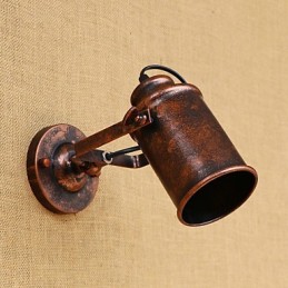 Painted Steel Wall Lamp Dumb Black American Coffee Decoration Retro Wall Light Lightsaber Lamp On Wall