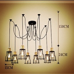 Country Designers Painting Metal Chandelier