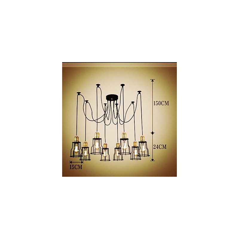 Country Designers Painting Metal Chandelier