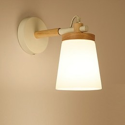 Glassshade And Metal Base Wall Lamp Feature Ambient Light Wall Sconces Wall Light
