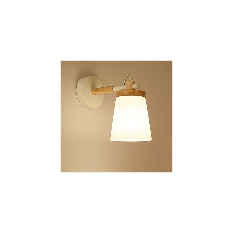 Glassshade And Metal Base Wall Lamp Feature Ambient Light Wall Sconces Wall Light