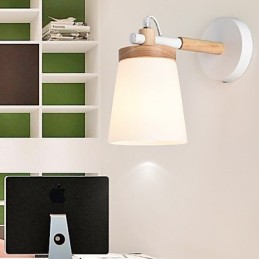 Glassshade And Metal Base Wall Lamp Feature Ambient Light Wall Sconces Wall Light