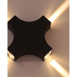 Integrated Simple Novelty Country Feature for Eye Protection Ambient Light Wall Sconces Cross Star Outdoor Waterproof Courtyard Wall Lamp