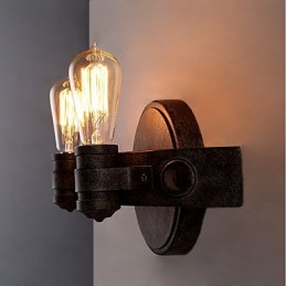 Loft Style Vintage Industrial Creative Personality Metal Wall Lamp for the Coffee Room Bar Foyer Decorate Wall Lighting