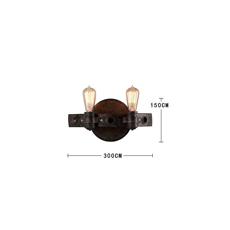 Loft Style Vintage Industrial Creative Personality Metal Wall Lamp for the Coffee Room Bar Foyer Decorate Wall Lighting