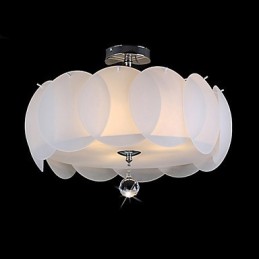 3 Light Glass Chandelier Modern Pendant Light Family