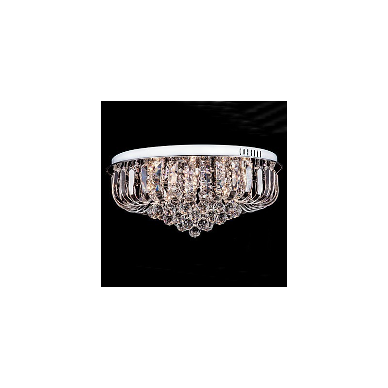 Flush Mount Crystal Traditional Classic Metal