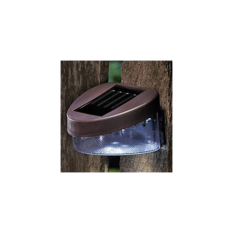 White Light Solar Light Path Wall Landscape Mount Garden Fence Light