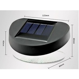 White Light Solar Light Path Wall Landscape Mount Garden Fence Light